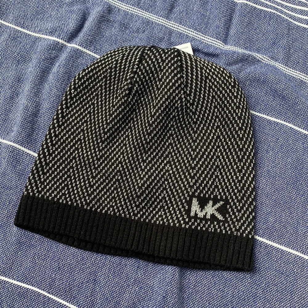Michael Kors black and silver beanie
